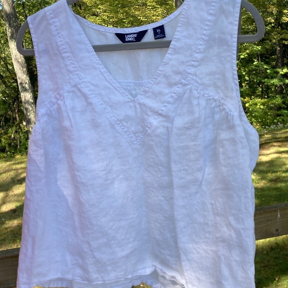 Land's End 100% Linen Top / XL - Picture 1 of 2